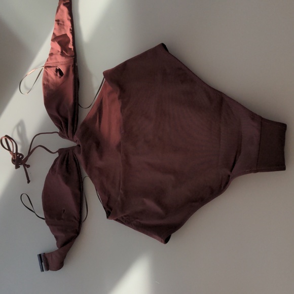 Zara brown one piece swimsuit,New, Small - Picture 7 of 12